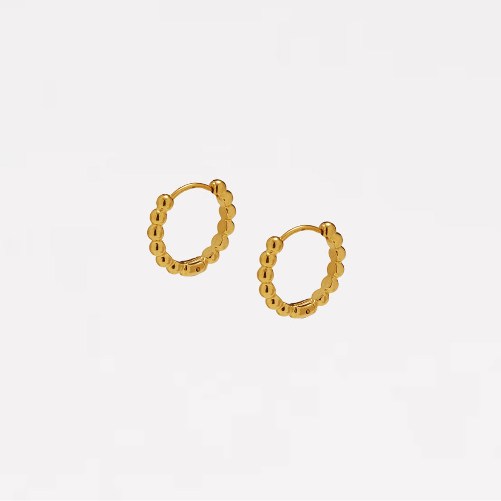 Beaded Hoop Earrings