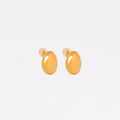 Elara Oval Stud Earrings