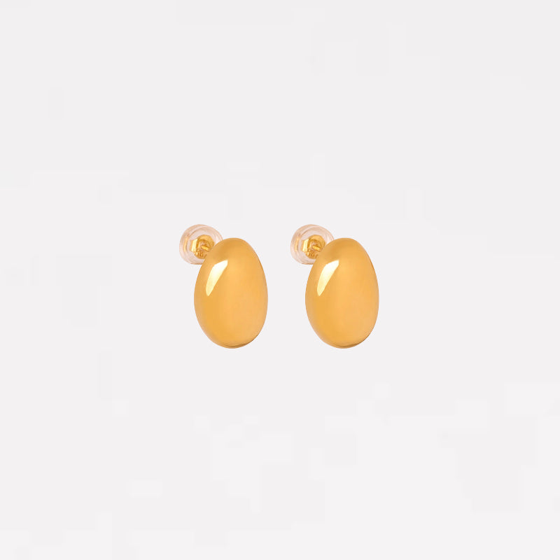 Elara Oval Stud Earrings