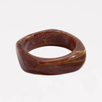 Amber Swirl Resin Bangle