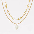 Aura Pearl Layered Necklace
