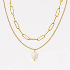 Aura Pearl Layered Necklace
