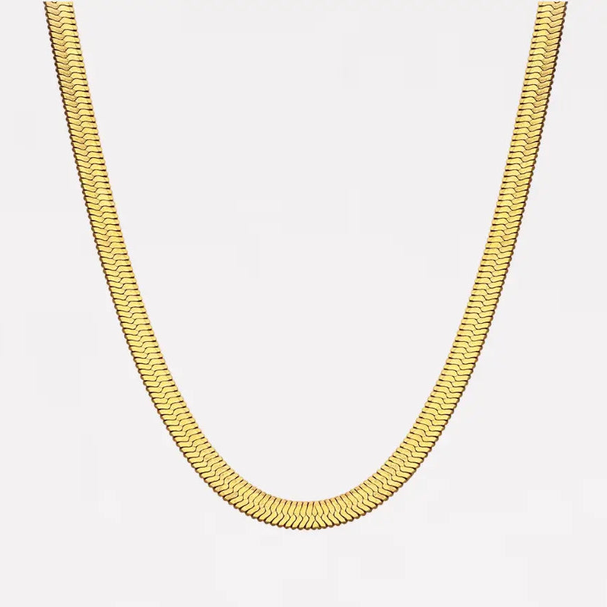 Flat Snake Chain Necklace