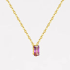 Amethyst Baguette Necklaces