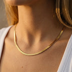 Flat Snake Chain Necklace