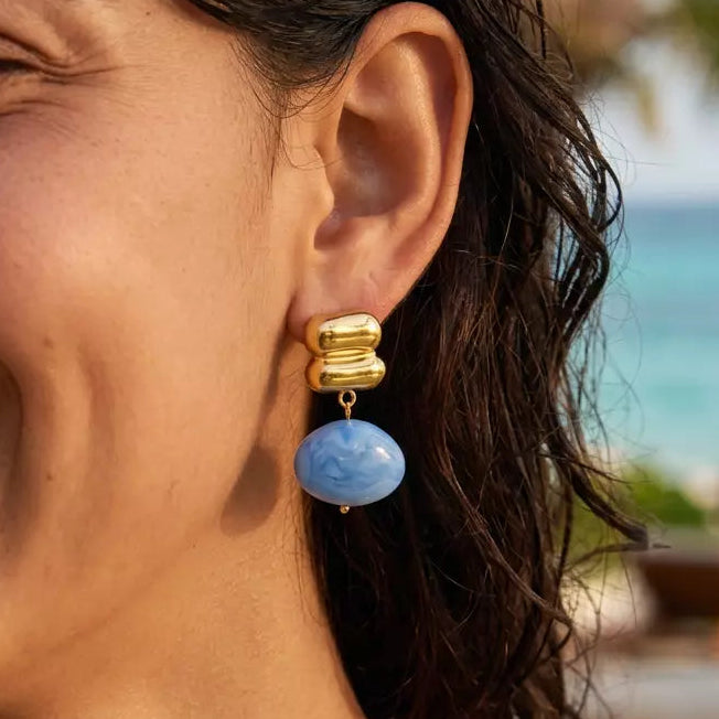 Veyra Earrings‑Sapphire