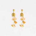 Sunset Citrine Bell Earrings