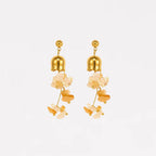 Sunset Citrine Bell Earrings