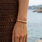 Spark Bamboo Hinged Bangle
