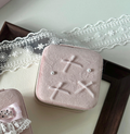 Handmade Bow-knot Skirt-shaped Velvet Storage Boxes