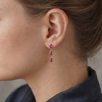 Veyra Earrings‑Fuchsia