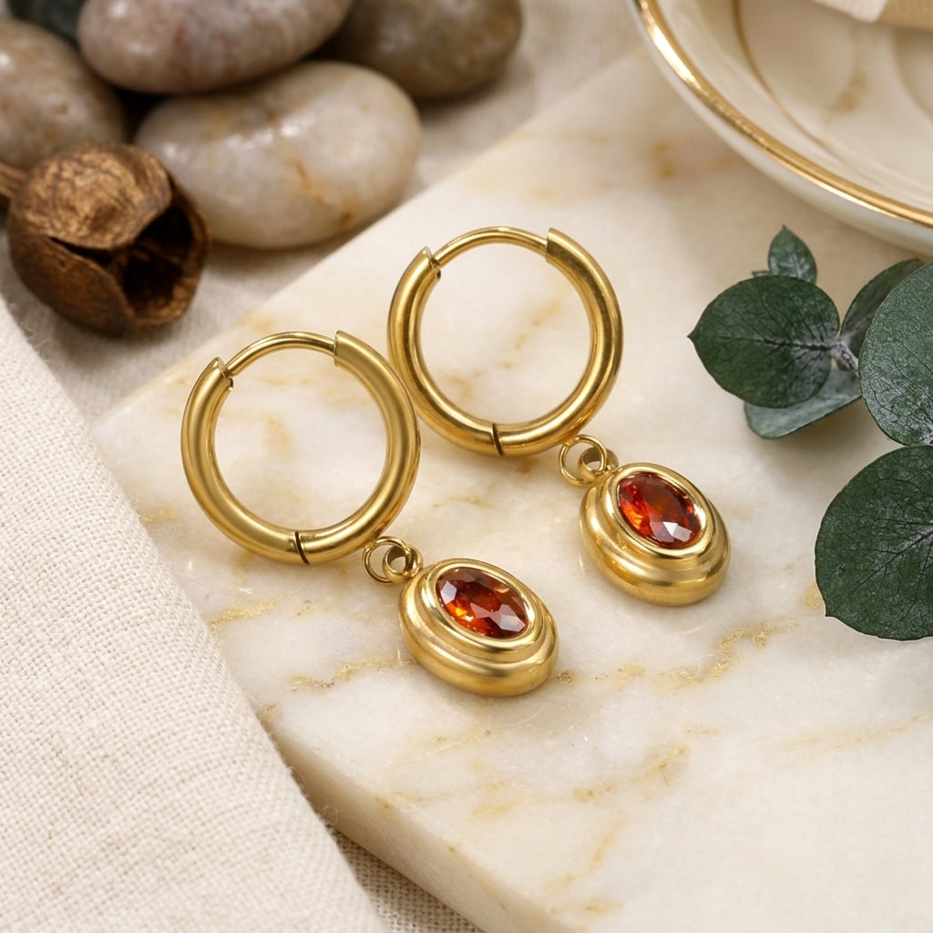 Garnet Vale Earrings