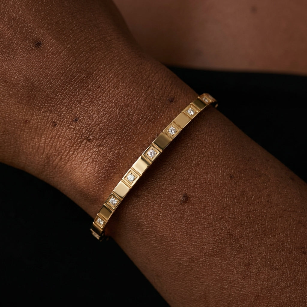 Geo Zircon Bangle