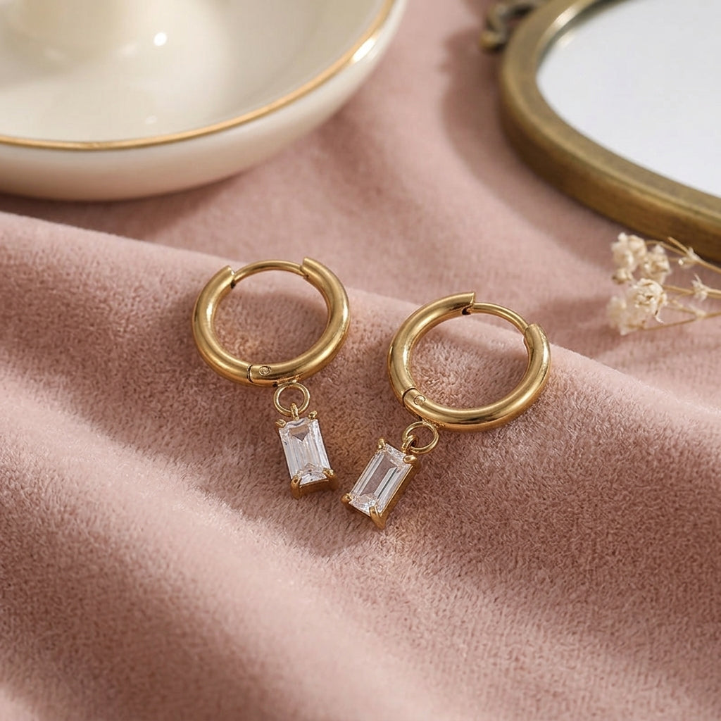 Lumina Baguette Earrings