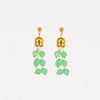 Mint Green Aventurine Bell Earrings