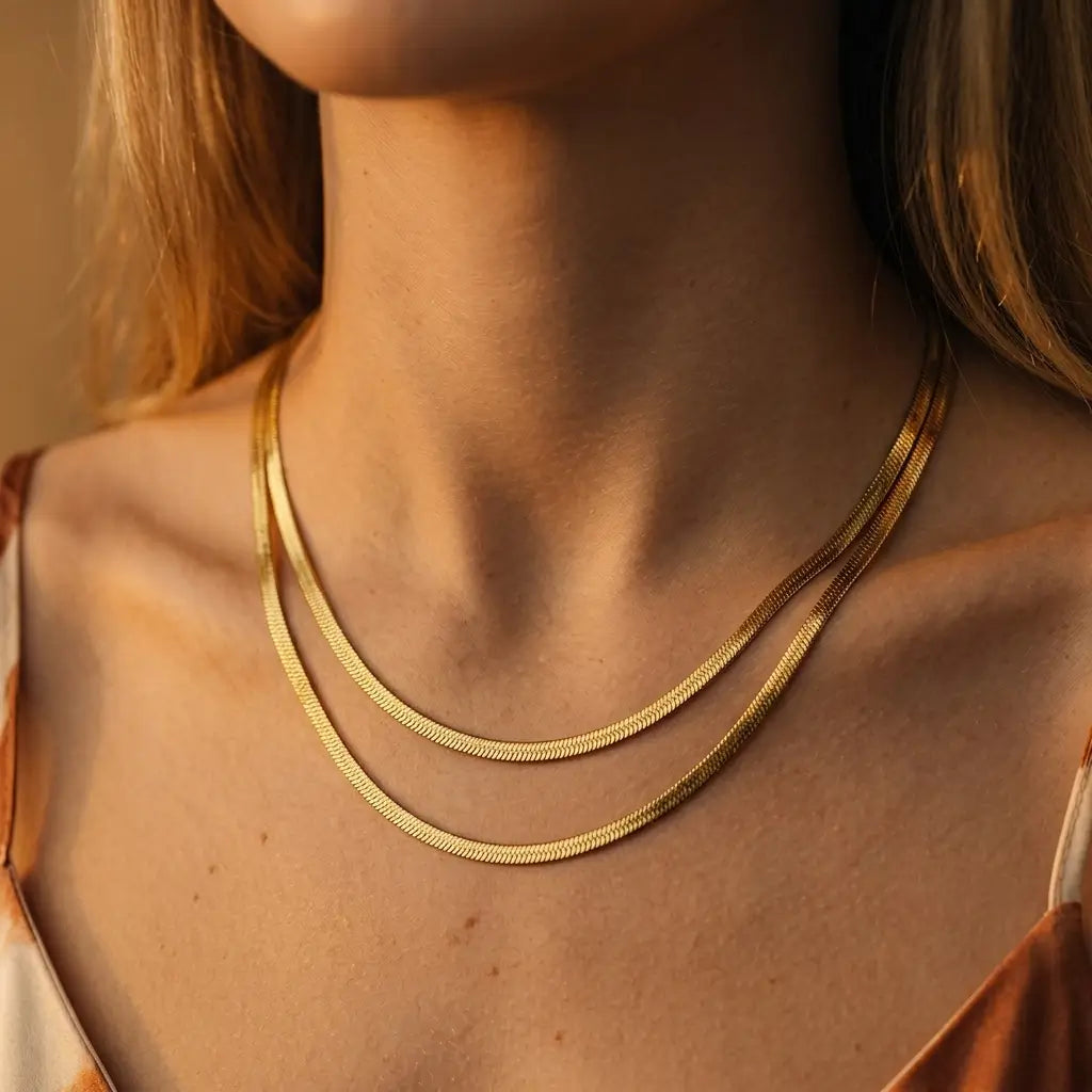 Flat Snake Chain Necklace