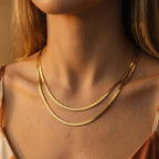 Flat Snake Chain Necklace