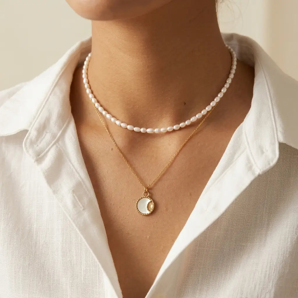 O-Toggle Pearl Necklaces