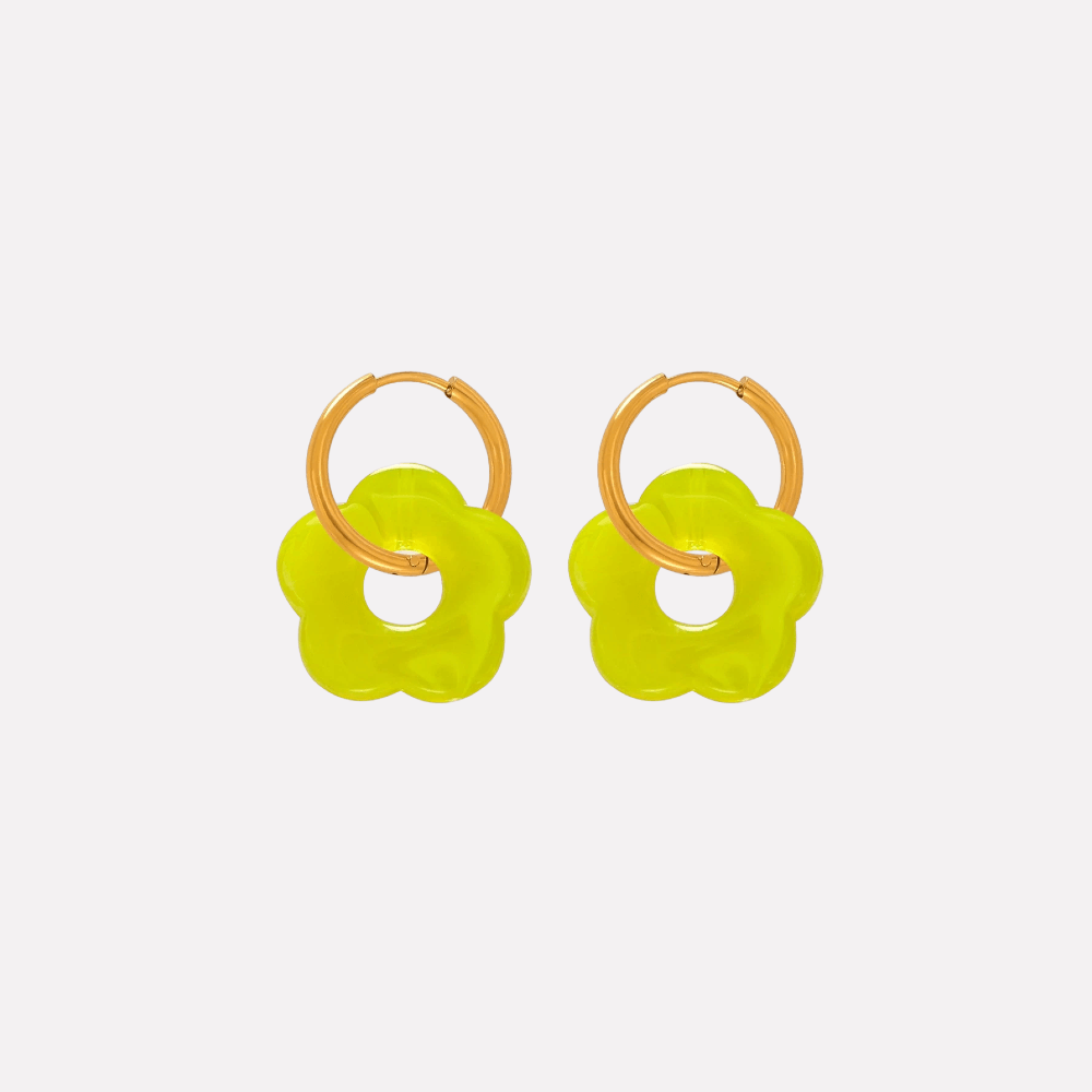 Petalo Earrings‑Lime