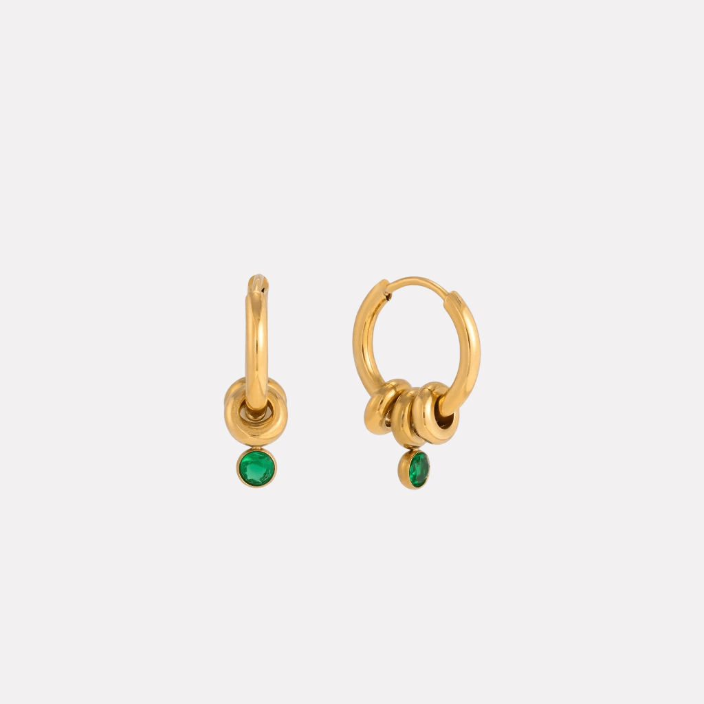 Kaelin Earrings‑Emerald