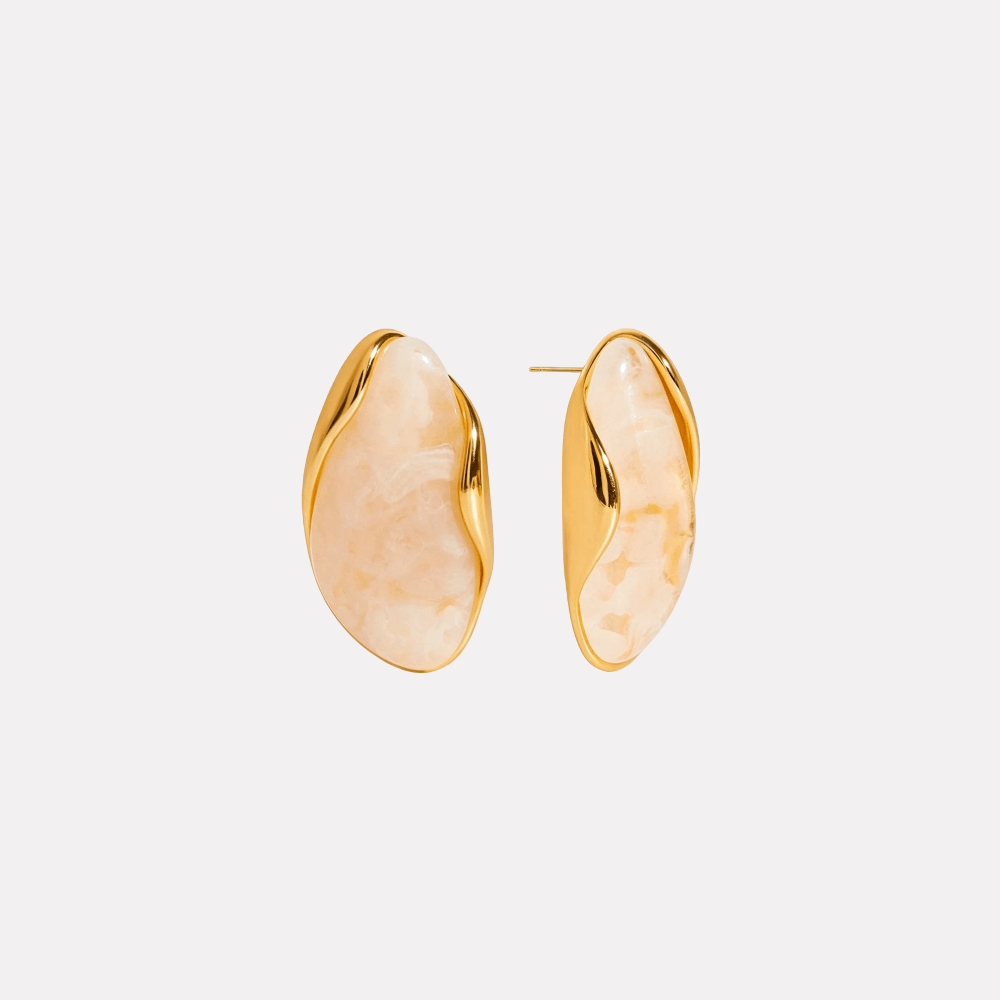 Elowen Earrings‑Cream
