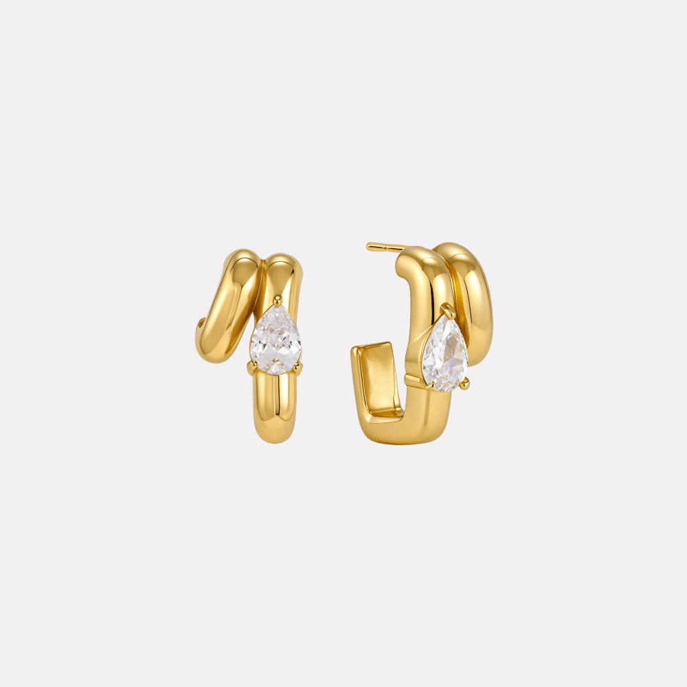Noval Earrings‑Gold