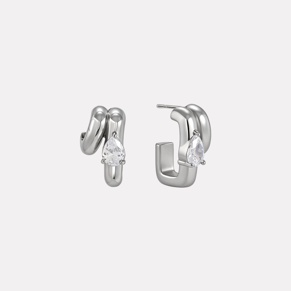 Noval Earrings‑Silver