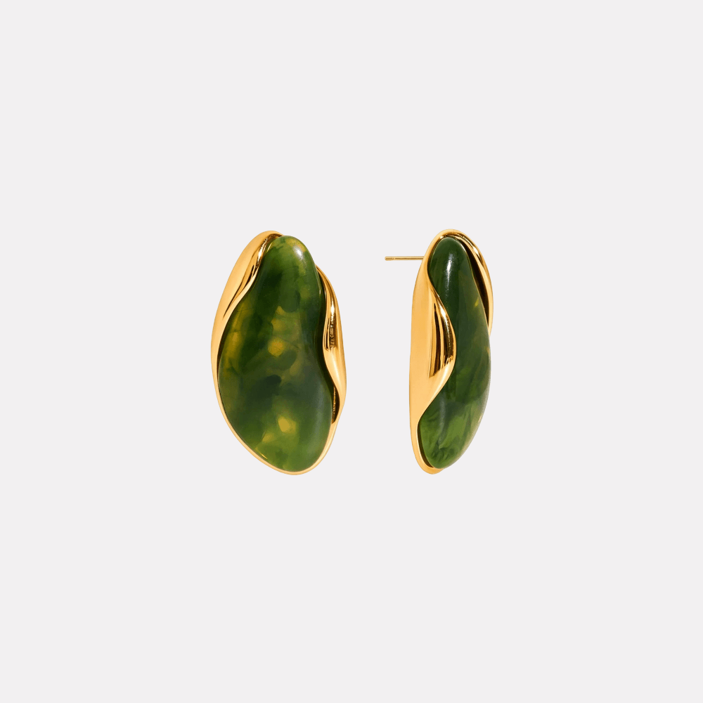Elowen Earrings‑Green