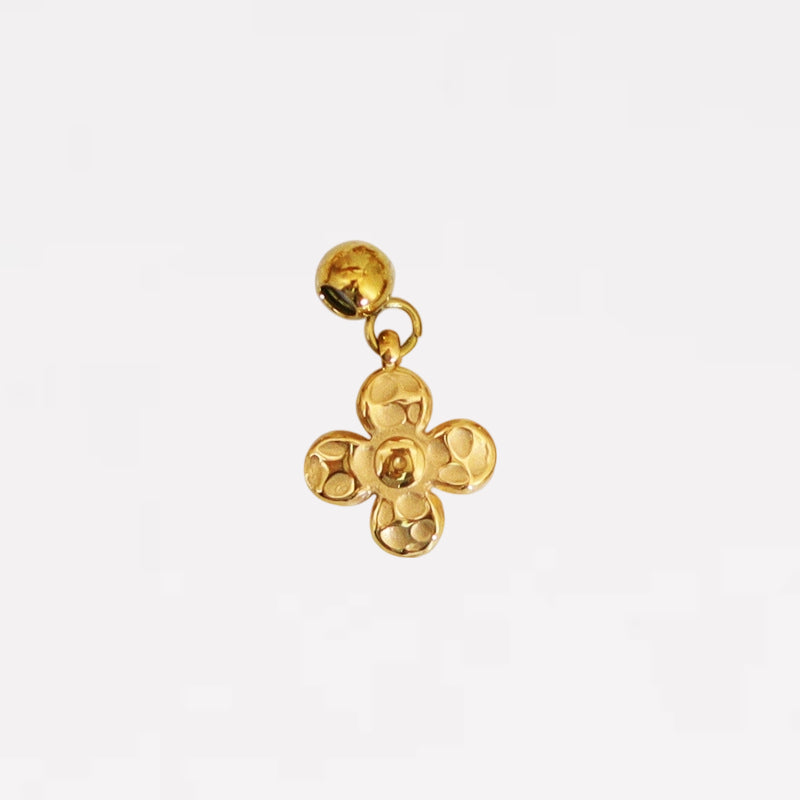 Textured Four Clover Charm