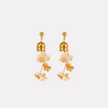 Sunset Citrine Bell Earrings
