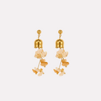 Sunset Citrine Bell Earrings