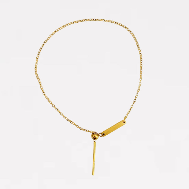 Slider Pull Blank Gold Bracelet (Chain Only)