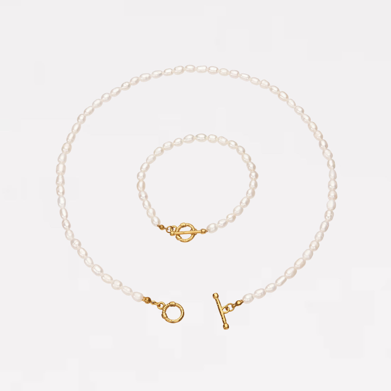 O-Toggle Pearl Bracelets + Necklaces | Jewelry Set