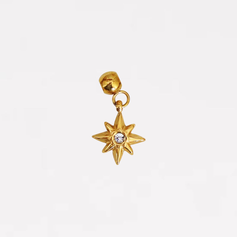North Star Crystal Charm