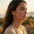 Dusk Amethyst Bell Earrings
