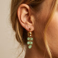 Mint Green Aventurine Bell Earrings