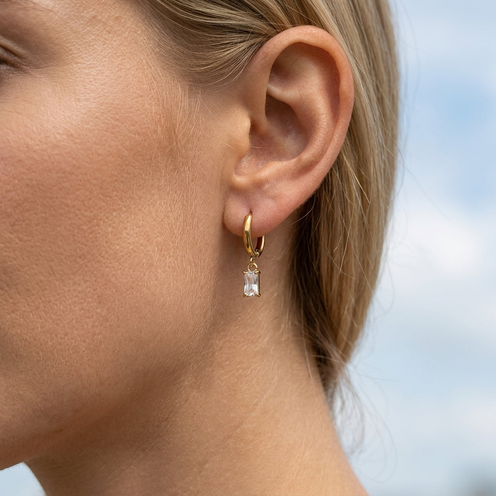 Lumina Baguette Earrings
