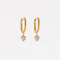 Amour Heart Hoop Earrings