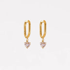 Amour Heart Hoop Earrings